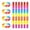 Rainbow, variant on GOGO 10 Pcs Adjustable Rainbow Pride Silicone Bracelets, LGBTQ Wristbands for Men Women