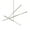 Brushed Nickel, variant on CH10356-BN-Kuzco Lighting-Vega - 72W LED Linear Chandelier-16.5 Inches Tall and 0.75 Inches Wide-Brushed Nickel Finish