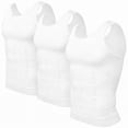 thumbnail image 2 of 3PC Compression Shirt, Compression Shirt, Mens Tank Tops, Slimming Body Shaper Vest, Sport Running Dry Fit Gym Shirt(White), 2 of 5