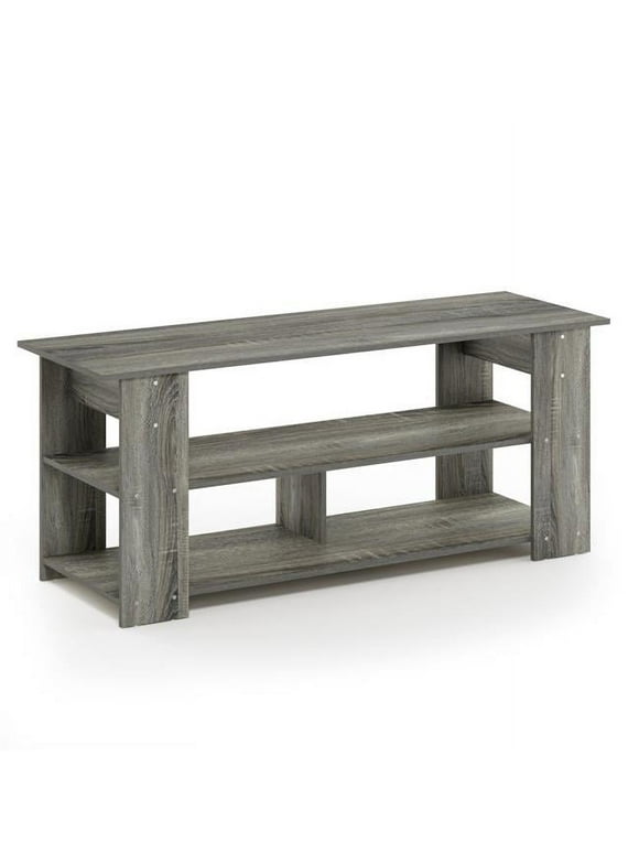 50 in. TV Stand Up, French Oak Grey & Black