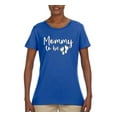 thumbnail image 2 of Wild Bobby, Mommy to Be Pregnancy Reveal Gift Parents to Be, Pop Culture, Women Graphic Tee, Royal, Large, 2 of 3
