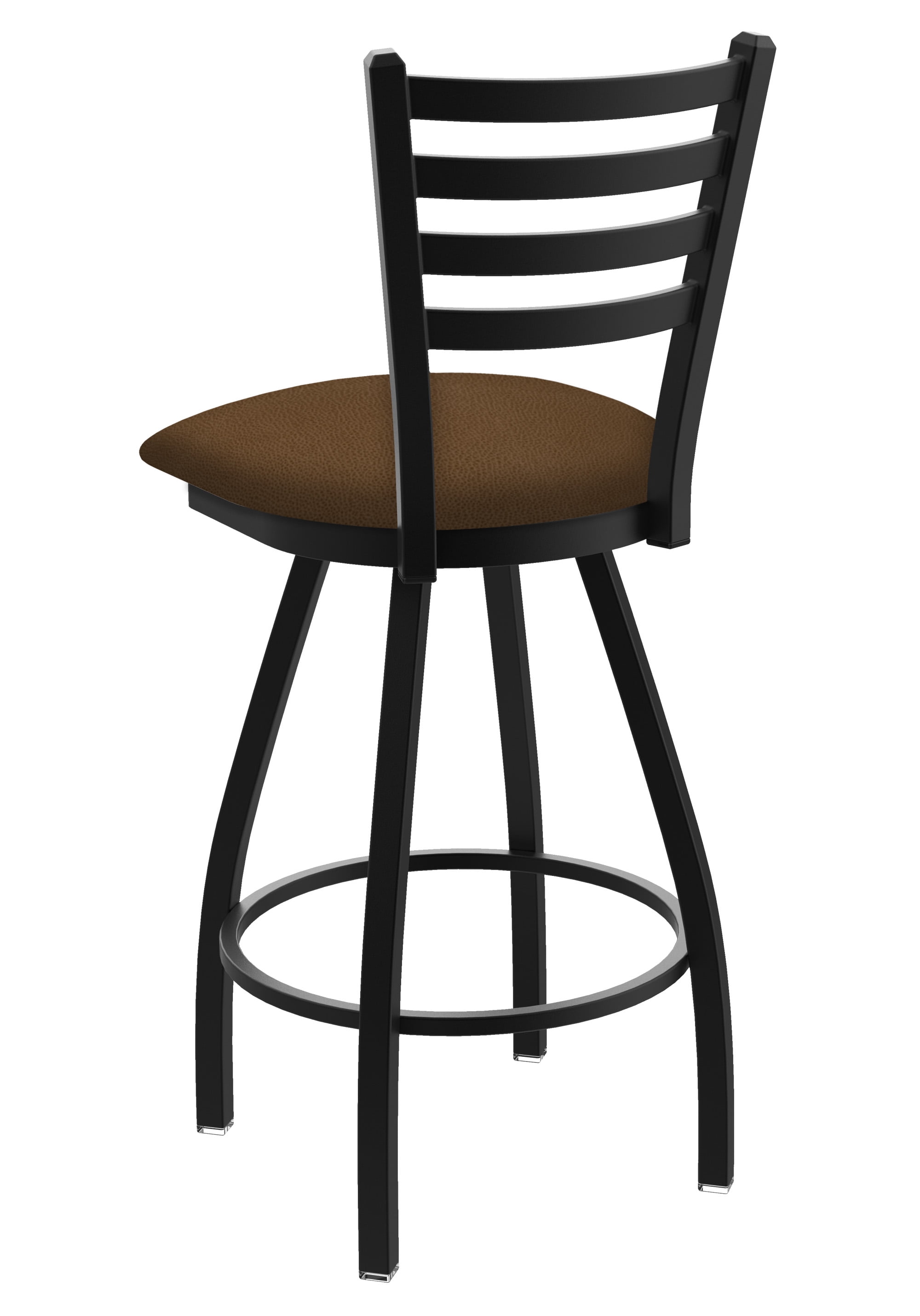 410 Jackie 30" Swivel Bar Stool with Anodized Nickel Finish and Rein Thatch Seat
