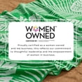 thumbnail image 3 of 100% Cotton Jacquard 2 Pack 30" x 60" Printed Beach & Pool Towels (Green/White Palm Leaf & Stripes, 2 Pack- 30" x 60"), 3 of 5