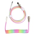 thumbnail image 1 of Cable de teclado para juegos, tipo C de nailon a USB, Cable de teclado mecánico de doble manga, 9,8 pies, colorido, 1 of 5