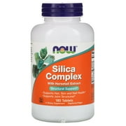 Now Foods Silica Complex 500 mg Vegetarian - 180 Tabs, Pack of 2