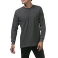 thumbnail image 4 of Pro Club Men's Heavyweight Cotton Long Sleeve Thermal Shirt - Charcoal - Extra Large, 4 of 4