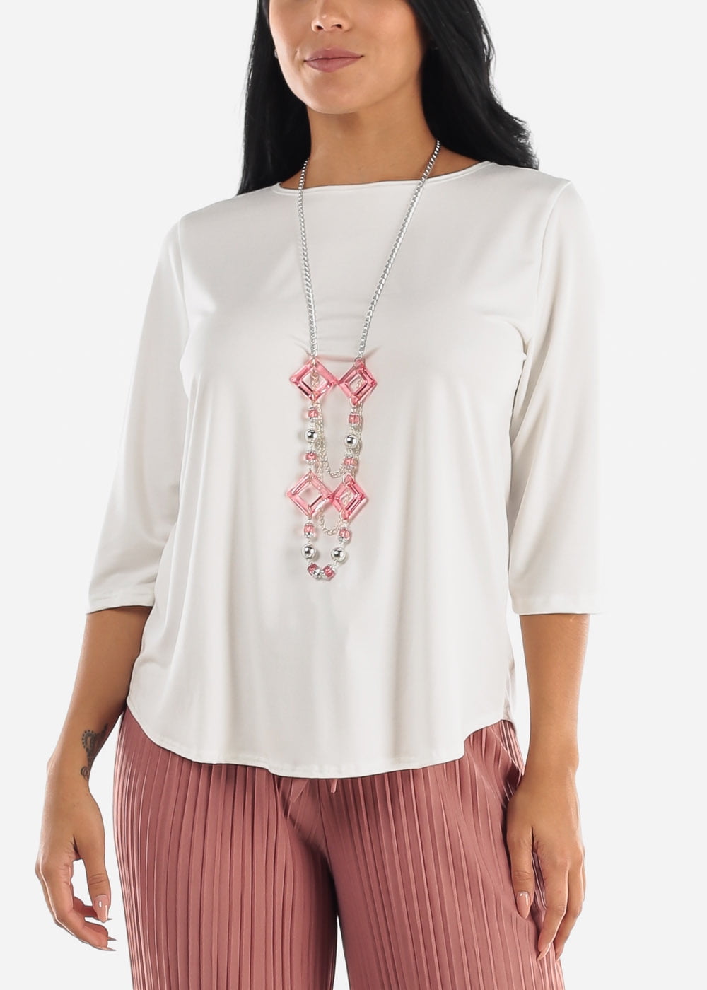womens dressy white blouse