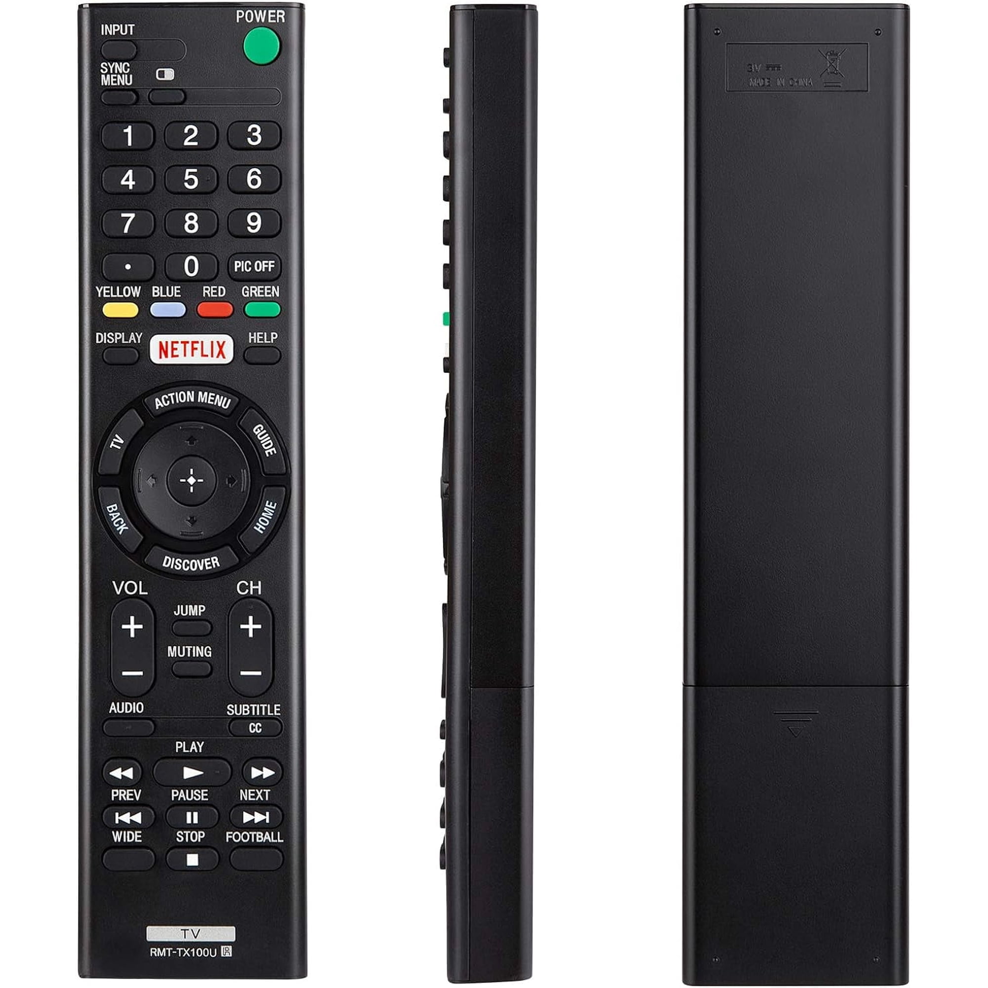 GHYREX Universal Replacement Remote Control for Sony Bravia TV, Smart Netflix Compatible