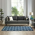 thumbnail image 7 of Modway Beltara Chain Link Transitional Trellis 8x10 Area Rug in Moroccan Blue and Ivory, 7 of 7