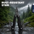 thumbnail image 6 of Folding Multi Tool Kit Stainless Steel 1 Multi-Purpose Pocket Multitool Plier, Camping, Hunting, Fishing and Hiking - Stocking Stuffers for Christmas, Xmas, Thanksgiving - Cool Gadgets for Men, 6 of 10