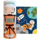thumbnail image 1 of Petit collage - Rompecabezas de suelo con bote de hojalata, Into Space, 64 piezas Petit Collage 758524448128, 1 of 1