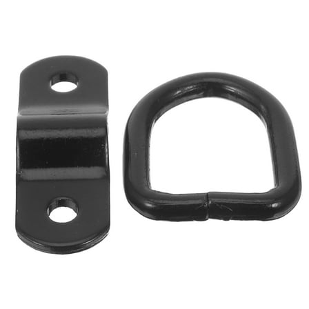 WRITWAA Heavy Duty Steel D- Tie Down Anchors Black for Trailers Trucks Cargo Securement