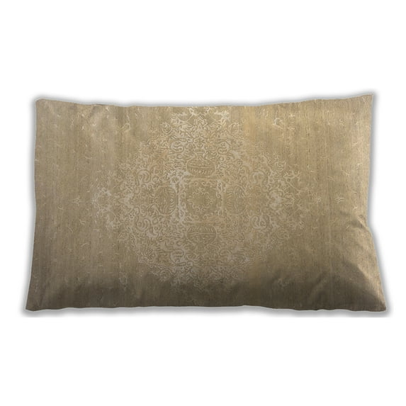 Ahgly Company Outdoor Rectangular Mid-Century Modern Lumbar Throw Pillow, 13 inch by 19 inch