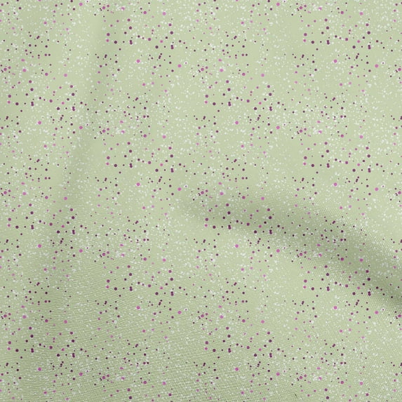 oneOone Cotton Flex Light Green Fabric Dot Quilting Supplies Print Sewing Fabric By The Yard 40 Inch Wide