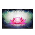 thumbnail image 2 of CADecor Lotus Flower in Tranquil Zen Garden Bathroom Mat Bath Rug, Doormat 30x18 inches, 2 of 2