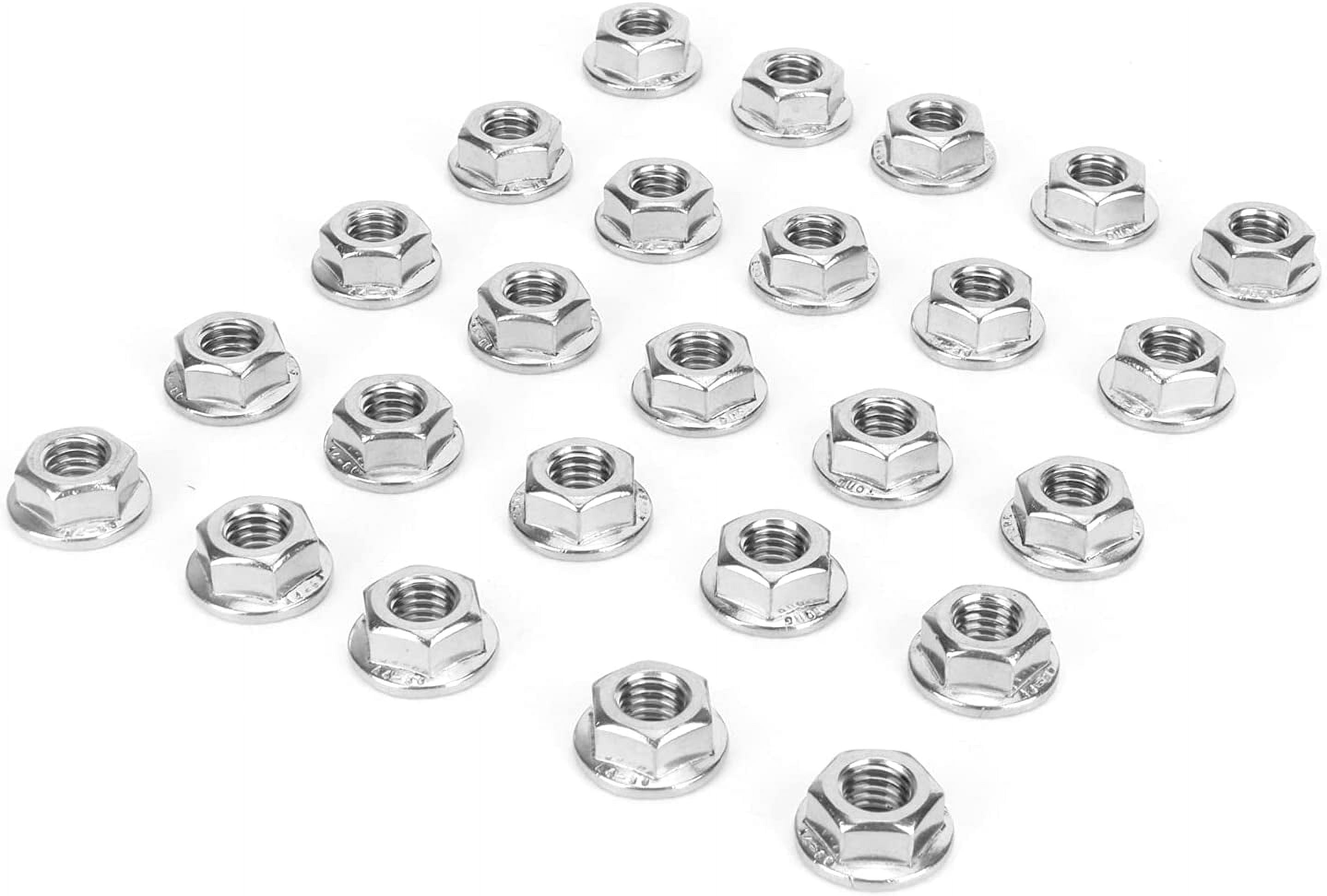 25 Tuercas Hexagonales Acero Inoxidable 304 5/8-11 – Star, Rosca Gruesa, Alta Resistencia
