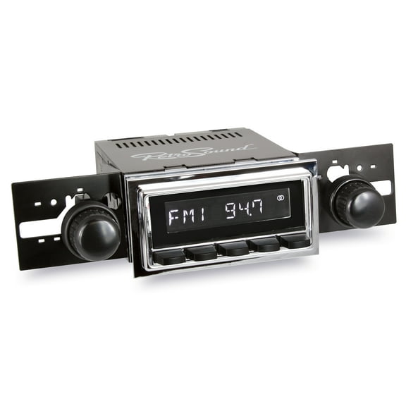 RetroRadio Compatible with 1950-65 Porsche 356 with Chrome Bezel Features Include Bluetooth, USB, AM/FM HCB-M2-127-36-96P