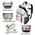 thumbnail image 5 of JIALIOU 14" Laptop Backpack Waterproof Airline Approved Stylish Casual Daypack for Travel Business College Work, Goose with Various Poses, 5 of 8