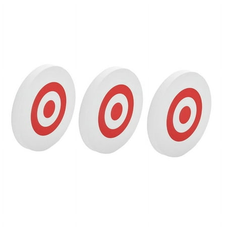 3pcs 25 x 3cm Archery Eva Foam Target Self Healing Bow Moving Hunting Practice White+Red