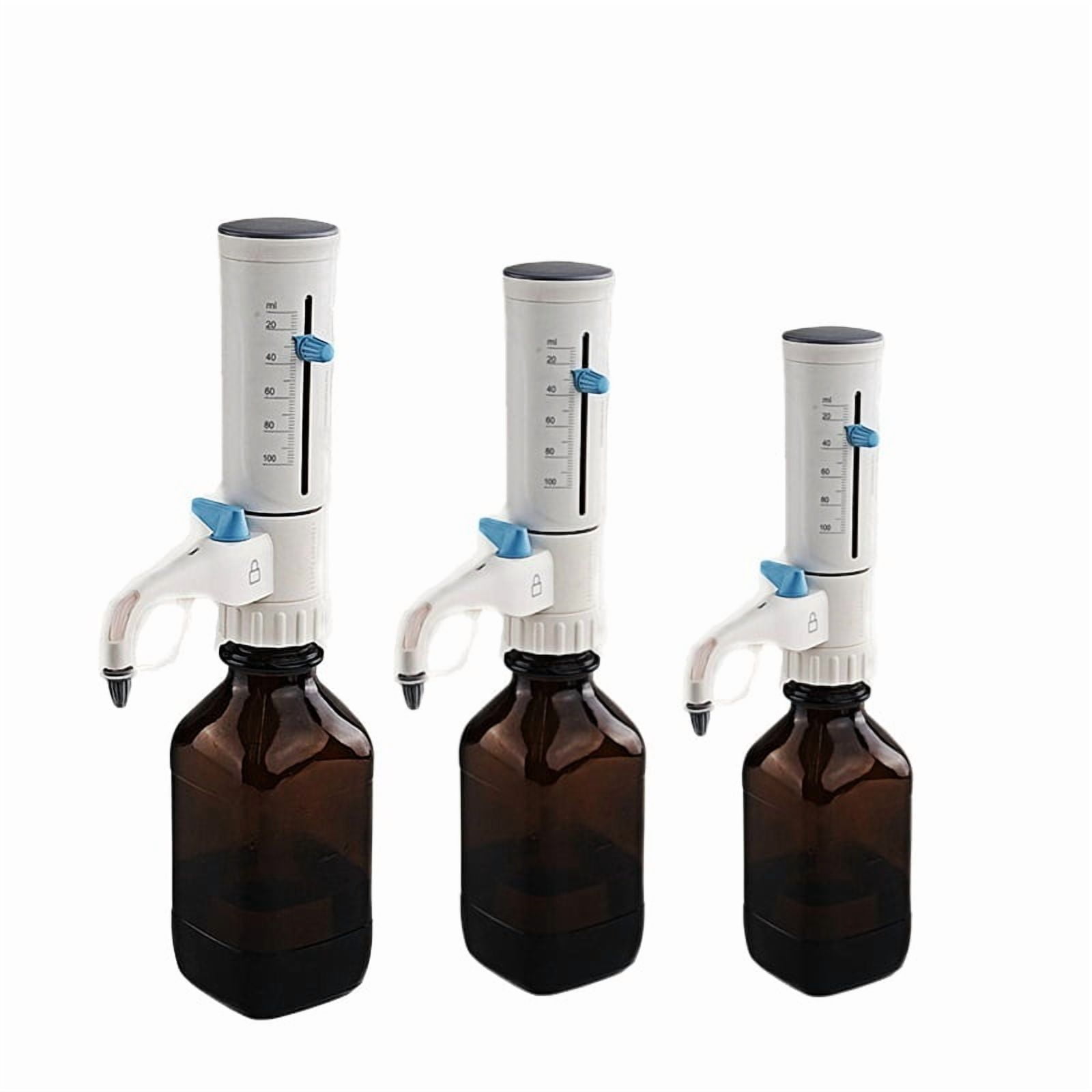 Adjust Quantitative Bottle Top Dispenser Lab Pipette Large Capacity Up To 100mL Fully , High-Accurate