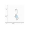 thumbnail image 3 of Sterling Silver Blue Topaz Pendant, 3 of 3