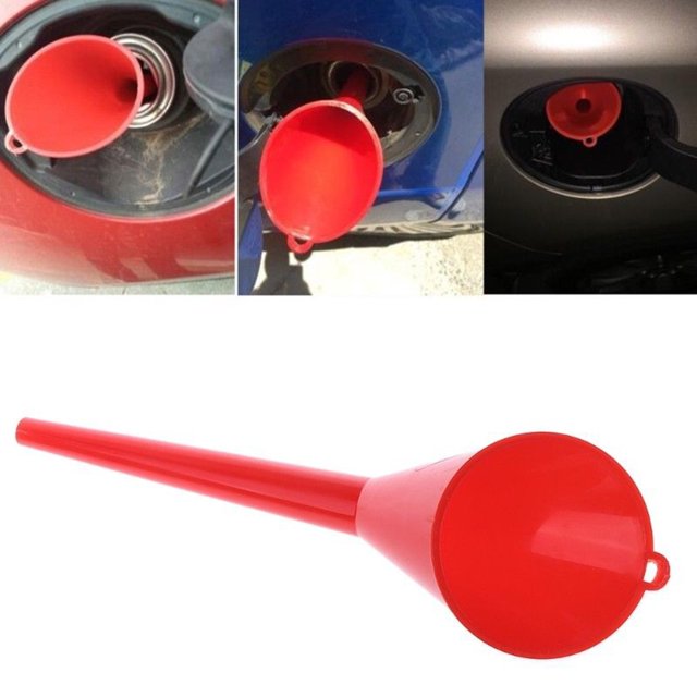 Embudo de boca larga manos libres, Kit de embudo de plástico, embudo Universal portátil para motor de gasolina, Ent de reabastecimiento de combustible de coche