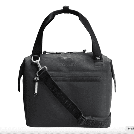 Stanley All Day Julienne Mini Soft Cooler Bag and Lunch Box - Black Color | Can Cooler with Handles and Strap | 12 Hour Cooling | Insulated Travel Bag with Zipper | BPA-Free