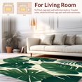 thumbnail image 2 of Flatwoven High Traffic Area Rug, Vibrant Green Botanical Motif, Non Slip, Stain Resistant, Washable Area Rugs for Living Room, Bedroom(Green, 4X6), 2 of 8