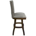 thumbnail image 2 of Tobias Designs 34" Swivel Wood Extra Tall Bar Stool in Natural Fun/Walnut, 2 of 2