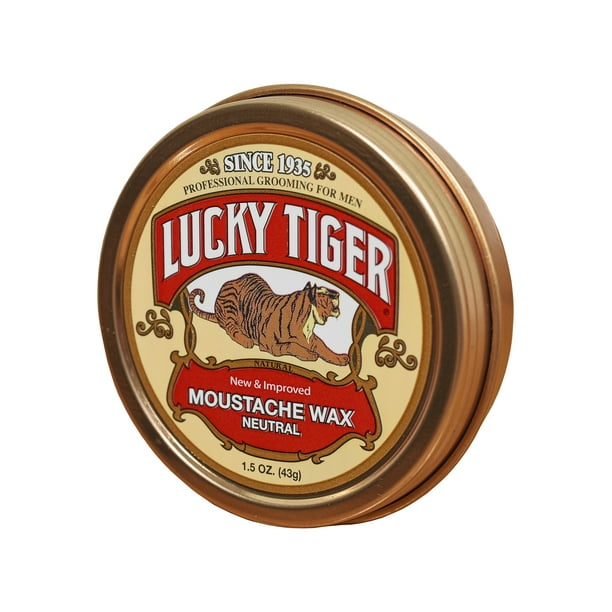 Lucky Tiger Mustache Wax, Neutral, 1.7 Oz
