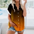 thumbnail image 2 of Drses Womens Button Down Shirts Short Sleeve Button Up Shirts Casual V Neck Summer Blouse Top, 2 of 7