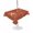 Brick, Rust, Cinnamon, variant on Outdoor Tablecloth with Umbrella Hole for Patio/Picnic/Party/Camping, Vintage Brick Red Starfish Waterproof Table Cloth Rectangle Table Cover Washable, Summer Coastal Beach Marine Life (60"x 102")