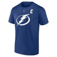 thumbnail image 2 of Men's Fanatics Victor Hedman Blue Tampa Bay Lightning Authentic Stack Name & Number T-Shirt, 2 of 3
