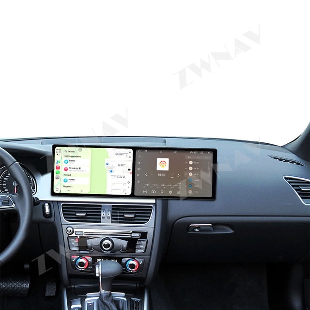 ZWNAV Dual 9.1 inch Screen Car Radio For Audi A4 A5 2009-2016 Android 15 Multimedia Player GPS Navigation Auto DSP Stereo Host