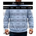 thumbnail image 3 of Hearthz Mens Crewneck Sweatshirts Solid Color Oversized Mens Fleece Sweatshirt Fall Winter Drop Shoulder Mens Long Sleeve Tee Shirts Purple L, 3 of 4