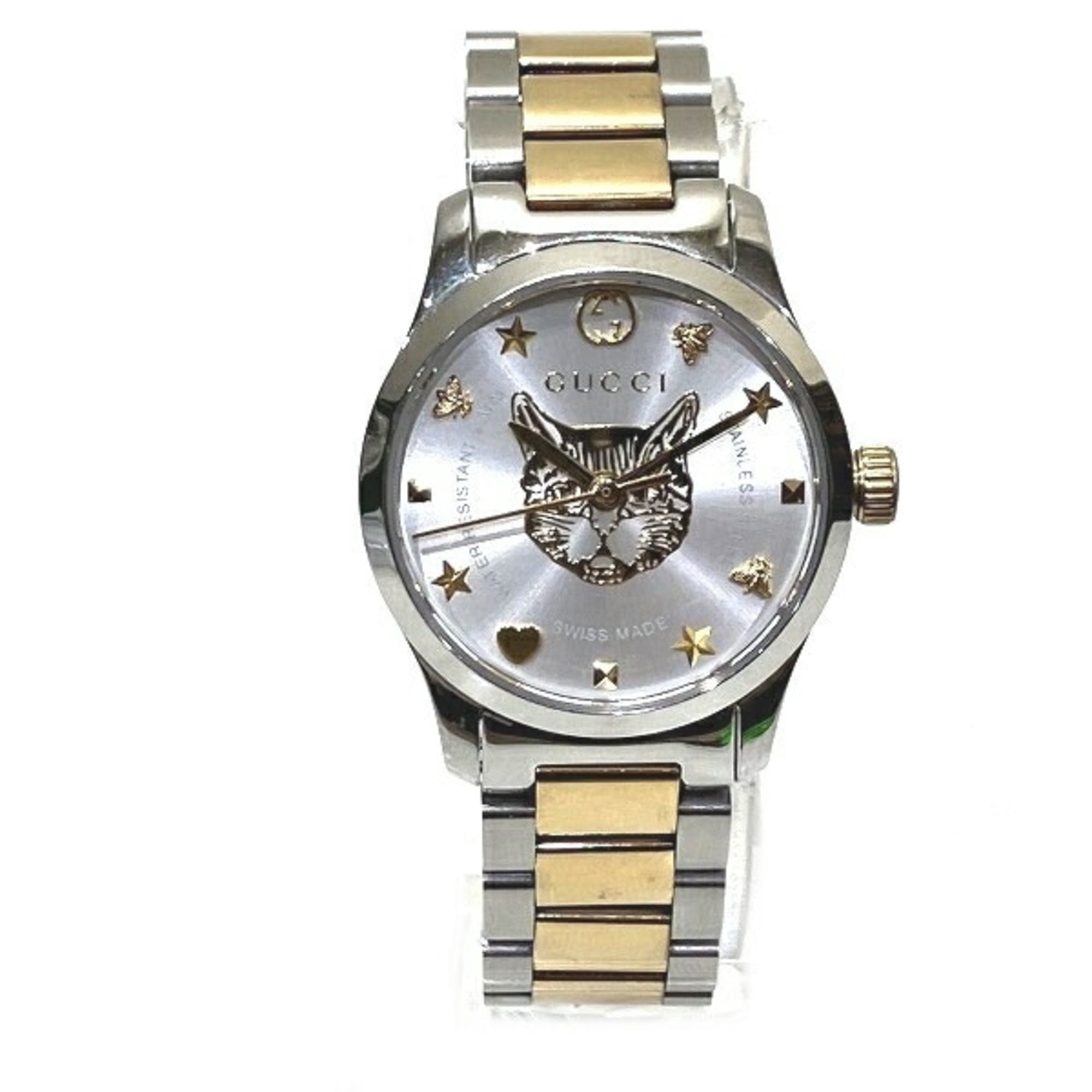 Gucci Women's G-Timeless Mother of Pearl Star 38mm Watch YA1264041