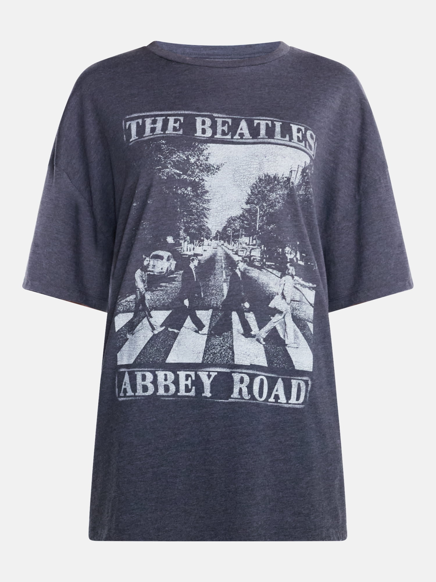 No Boundaries Beatles Abbey Road Graphic Boyfriend Tee, Women's Sizes XXS-XXL