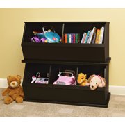 Badger Basket - Stackable Storage Cubbies, Espresso