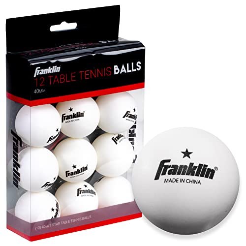 Pelotas de ping pong Franklin Sports Official paquete de 12 tamaño 40 mm