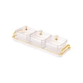 thumbnail image 1 of AMLESO Dried Fruit Plate Multi Grids Snake Plates for Dining Room Living Room Candy 3 Grids, 1 of 8