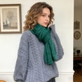 thumbnail image 2 of SRZYMJ Women Knit Scarf Long Neck Warmer for Cold Weather Soft Wool-Like Fall Winter Warm Beanie Scarves Wrap for Women Men, 2 of 4