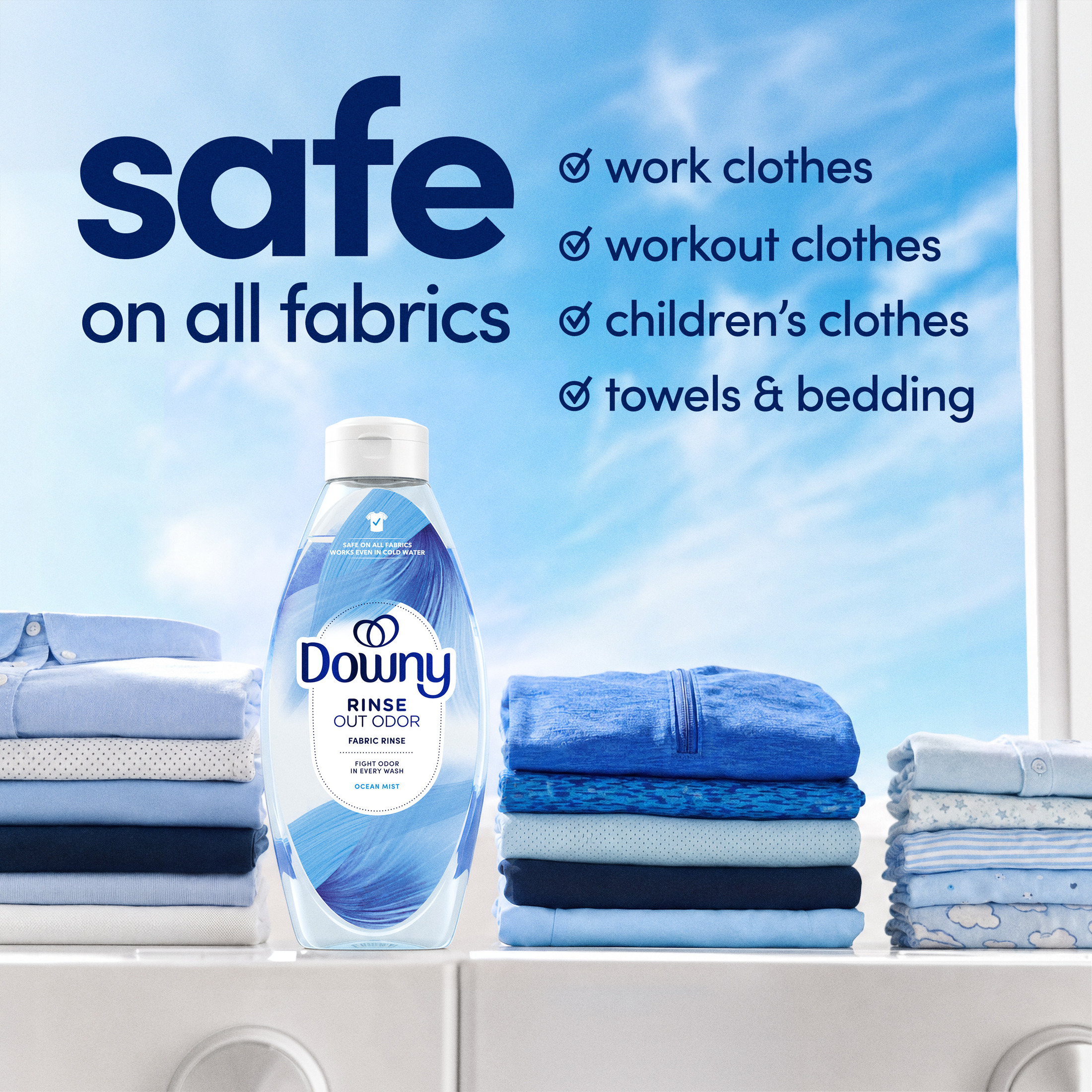 Downy Rinse Laundry Odor Remover, Ocean Mist Scent photo 7