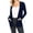 Navy, variant on Women's Plus Size Basic Open Front Long Sleeves Side Pockets Solid Casual Knit Cardigan