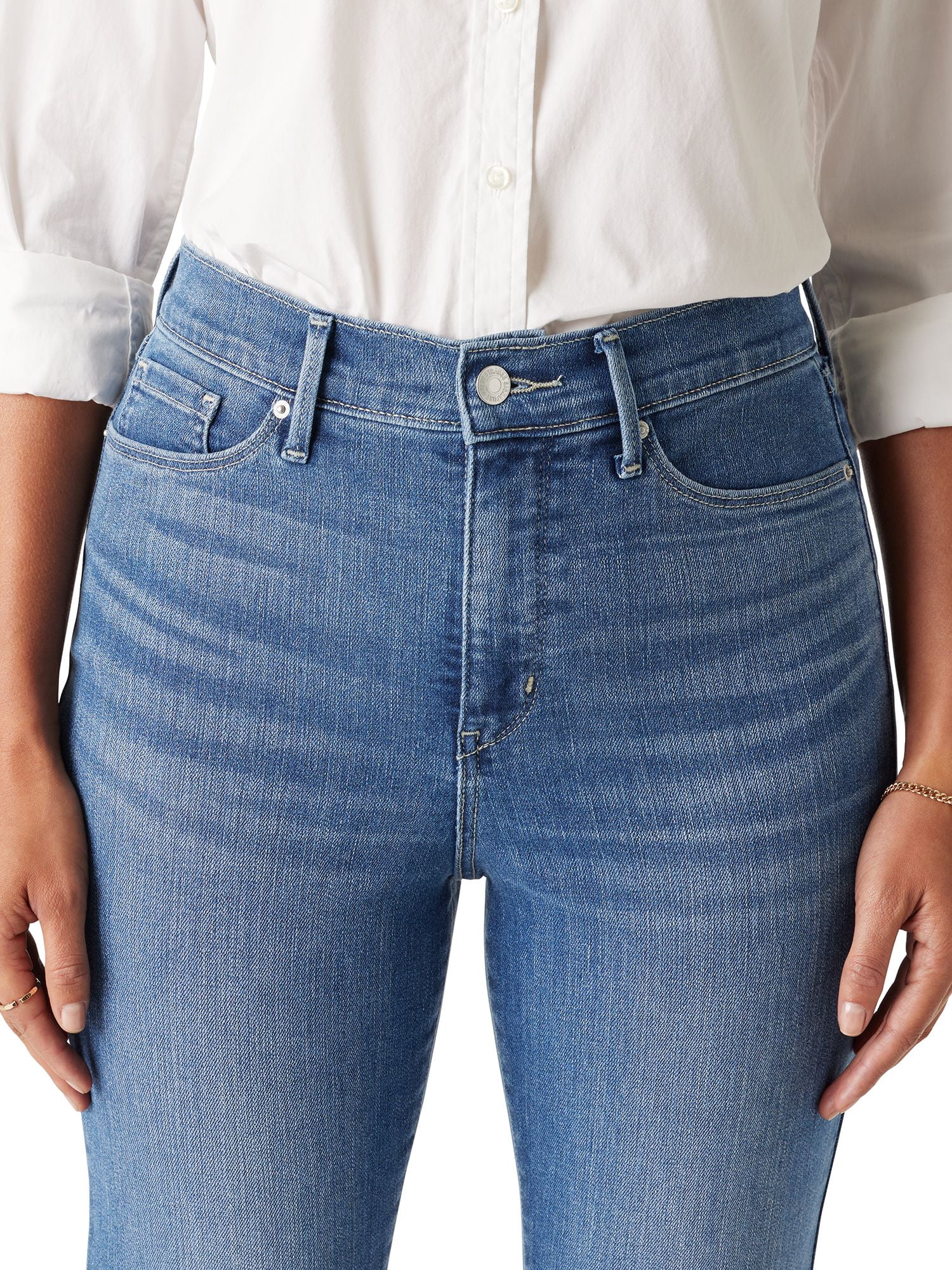 Levi Strauss Signature Women's and Women's Plus High Rise Straight Jean, Sizes 2-28