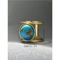 thumbnail image 3 of Womens Simple Geometric Metal Alloy Ring with Turquoise Inlay Unique and Stylish Design for Everyday Wear or Special Occasions, 3 of 5