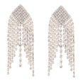 thumbnail image 1 of Pendientes Colgantes De Cristal De Araña Con Borlas Largas De Aleación Para Banquete Nupcial, Joyería De Boda, Pendientes Geométricos, Regalo Para Mujeres O Niñas Advancent AP006637-02, 1 of 6