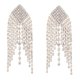 thumbnail image 1 of Pendientes Colgantes De Cristal De Araña Con Borlas Largas De Aleación Para Banquete Nupcial, Joyería De Boda, Pendientes Geométricos, Regalo Para Mujeres O Niñas seitruly  AP006637-02, 1 of 6