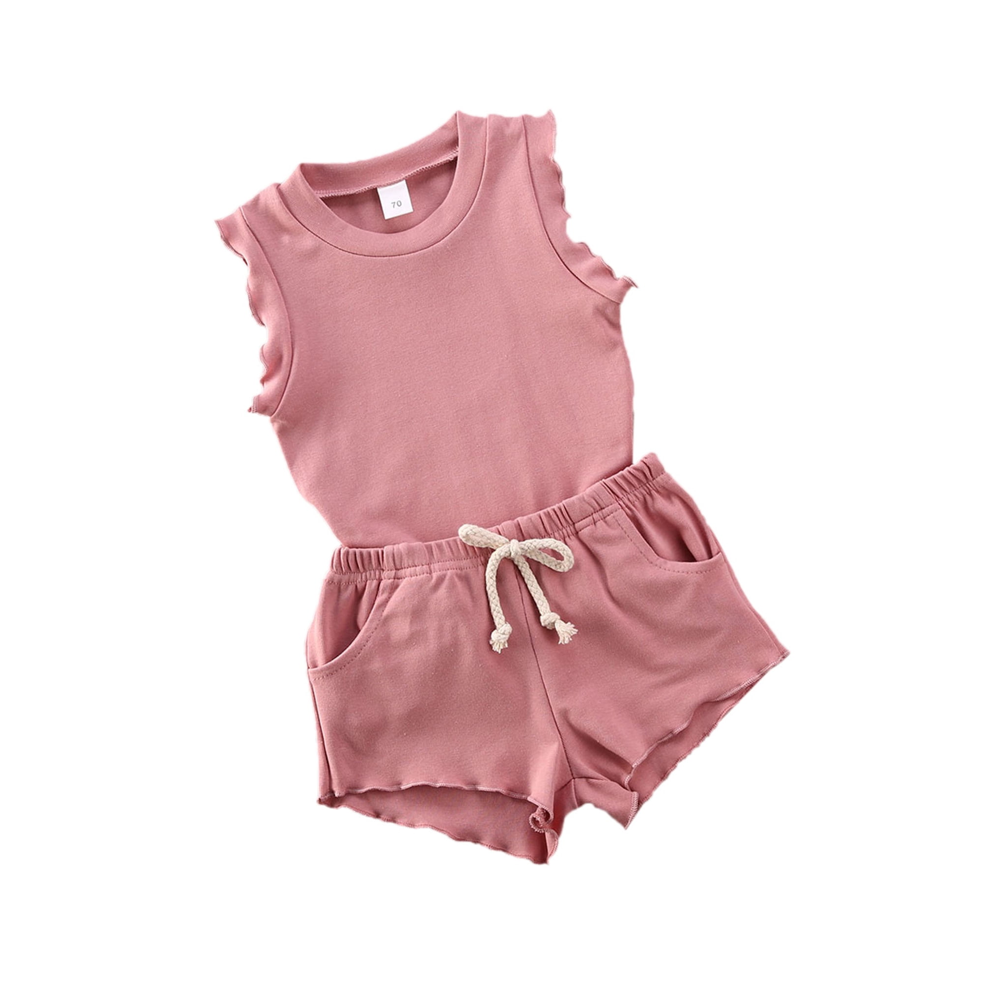 Toddler Girls Summer Sleeveless Tank Top Shorts Two Piece Cotton Casual Outfits Sets Walmart Canada Toddler Girls Summer Sleeveless Tank Top Shorts Two Piece Cotton Casual Outfits Sets Walmart Canada