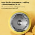 thumbnail image 5 of 10oz Yellow 304 Stainless Steel Vacuum Insulated Cup - Portable Smart Temp Display Mini Belly Cup, Leakproof for Home/Office/Travel, 5 of 6