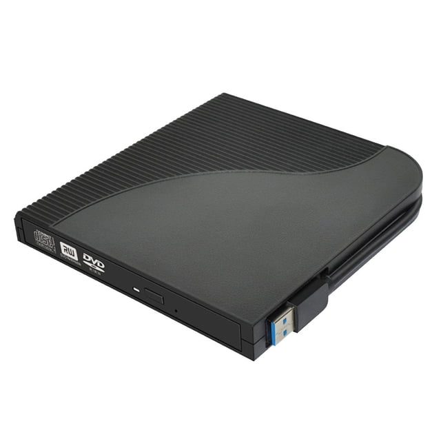 Unidad de Grabadora de Portátil USB 3.0 +/-ROM RW Computadoras de Escritorio Externas para Computadoras Portátiles con Windows, Negro Hugo Grabadora de CD USB